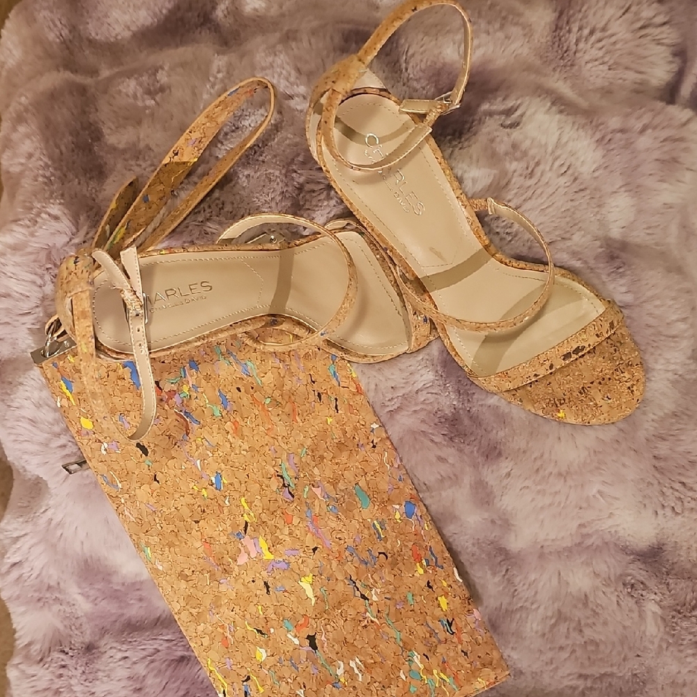 Charles by Charles David Multicolor Cork Sandals